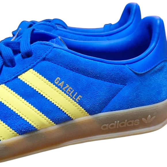 Adidas Indoor Gazelle Size 10.5W/11.5 M Blue/Yellow NWT NIB - Picture 12 of 12